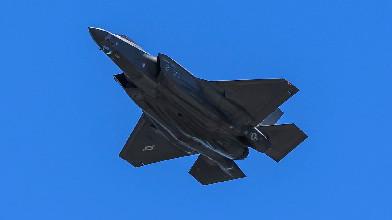 Fighter jets fly in the air